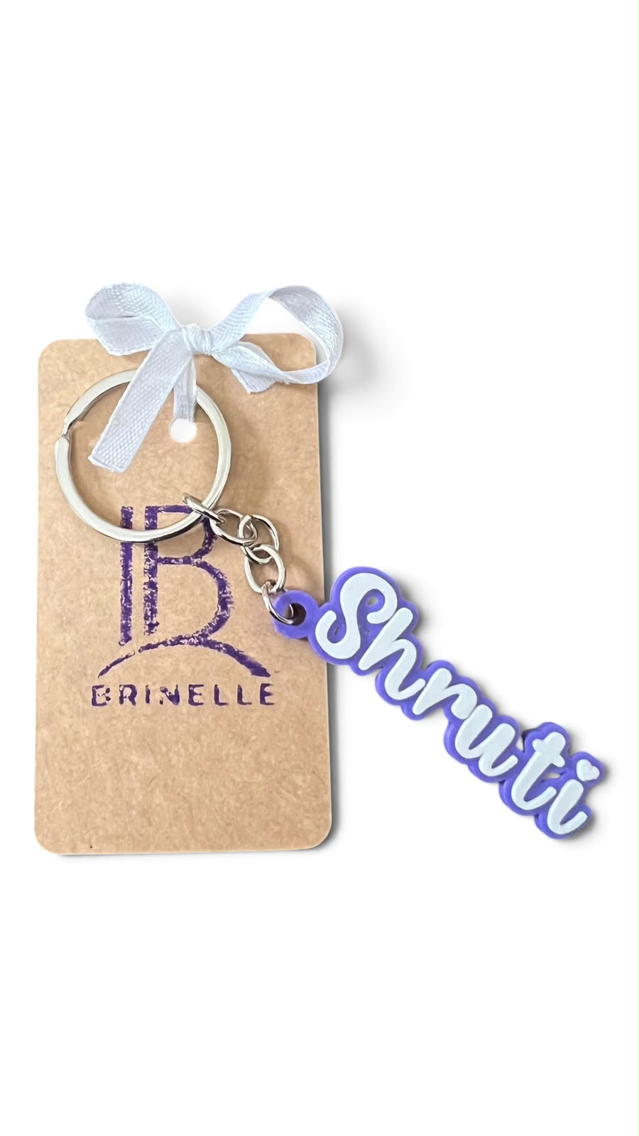Outlined Name Keychain