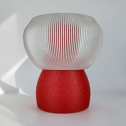 MELO mood lamp in Cherry red, front view