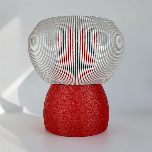 MELO mood lamp in Cherry red, front view